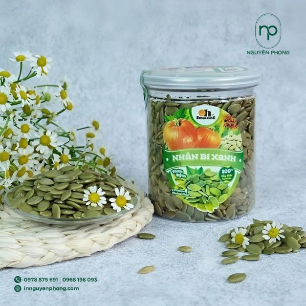 in tem dán nhân hạt bí